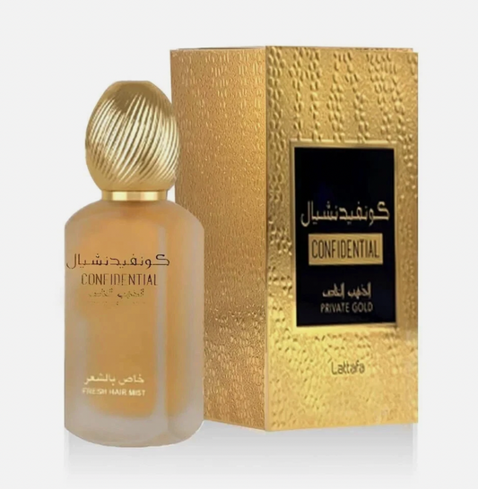 Confidential Gold Hair Mist by Lattafa | Eau de Parfum | 50ml