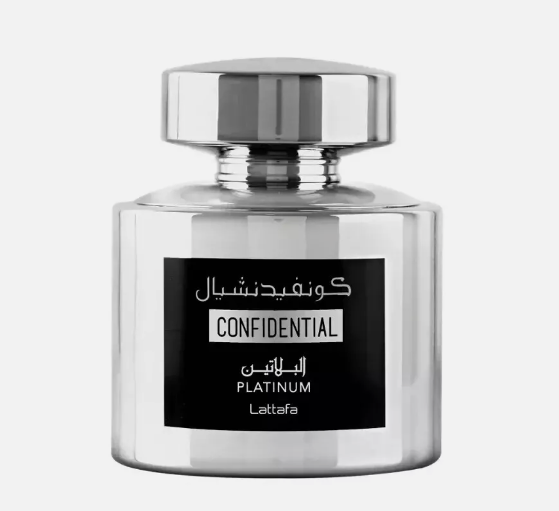 Confidential Platinum Silver by Lattafa | Eau de Parfum | 100ml