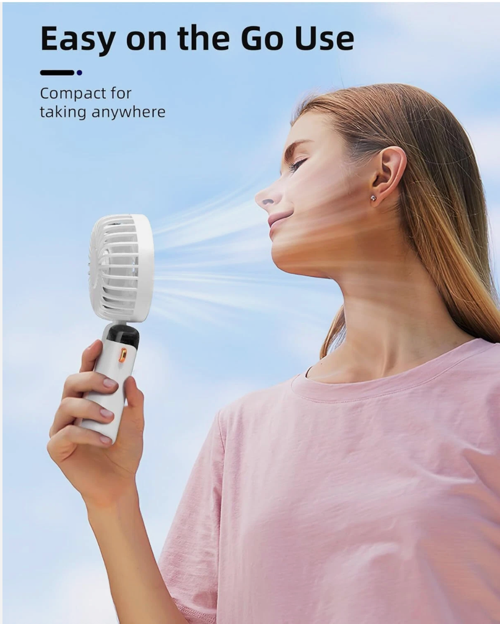 Portable Handheld Fan | 10000mAh Travel Size | UK Stock SAME DAY DISPATCH!