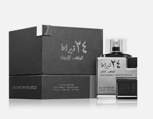 24 Carat White Gold by Lattafa | Eau de Parfum | 100ml