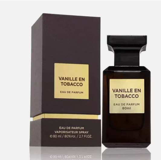 Vanille En Tobacco by Fragrance World | Eau De Parfum | 80ml