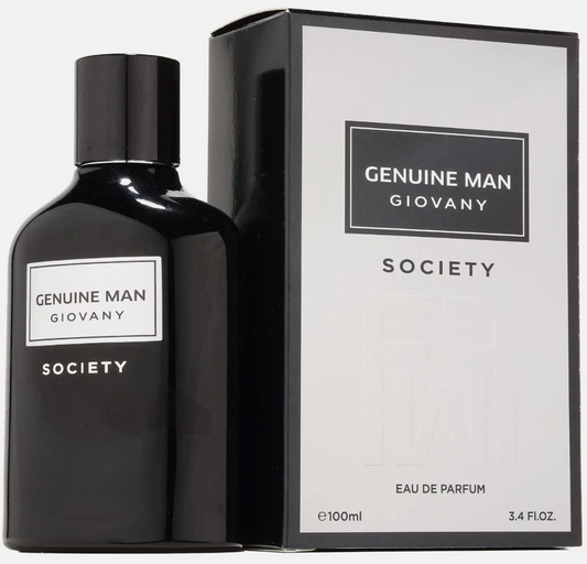 Genuine Man Giovany Society by Fragrance World | Eau De Parfum | 100ml
